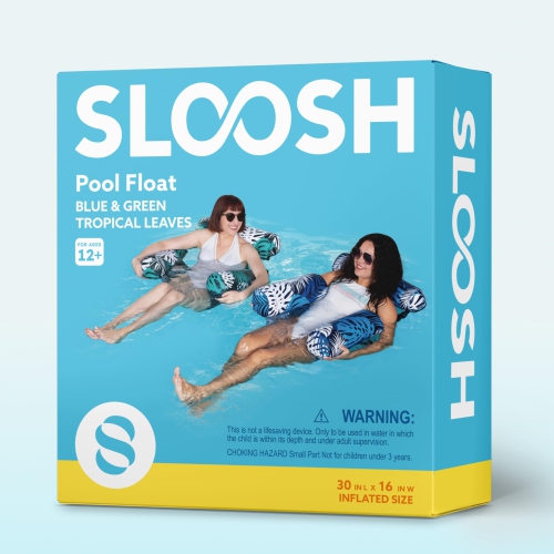 SLOOSH Inflatable Pool Floats Adult,2 Packs Floating Lounge Chairs,Blow up Pool Noodles for Adult Heavy Duty,Floating Ch
