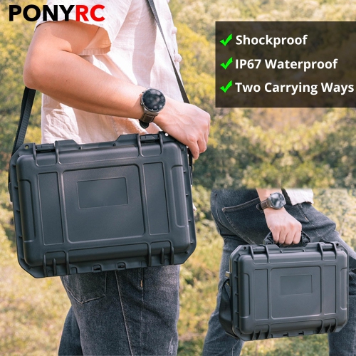 Professional Mini 4K Hard Case, IP67 Waterproof Carrying Case Travel Shoulder Bag Compatible with DJI Mini 4K/ Mini 2/ M
