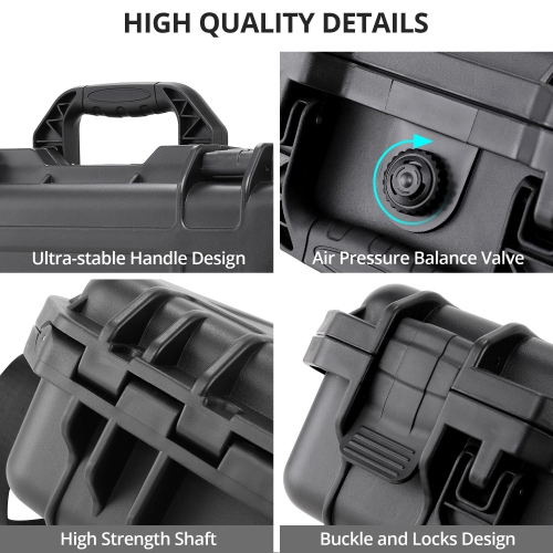 Professional Mini 4K Hard Case, IP67 Waterproof Carrying Case Travel Shoulder Bag Compatible with DJI Mini 4K/ Mini 2/ M