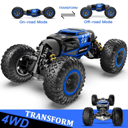 BEZGAR TD141 Remote Control Car, Boys RC Buggy Truck 4WD Off Road All Terrains 1:14 Scale Hobby Toy Racing Transform Veh