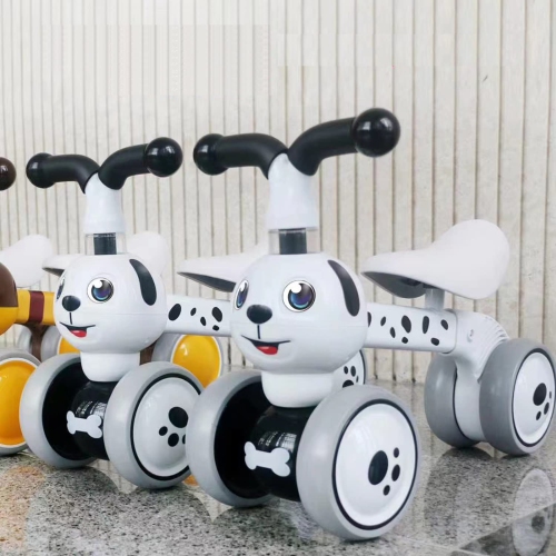 Baby Balance Bike for 1 Year Old, 4-Wheel Toddler Ride-on Toy, First Birthday Gift for Boys and Girls, 12-24 Months Bala