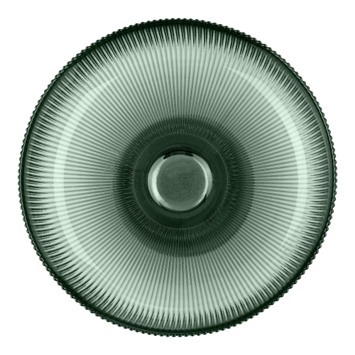 Bol à fruits en verre Navaris - Bol décoratif en verre cannelé pour collations aux fruits - 10 Table centre de table de 2 po de diamètre