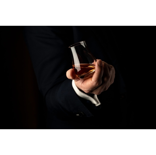 Whiskey, Scotch, Bourbon Tasting Glasses | Set of 6 | Professional 3.5 oz Stemless Tulip Shaped Tasting and Nosing Copit