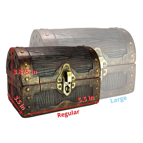 Galdor's Guild Mimic Dice Chest Storage Box | Free Lock & Key | Compatible with Dungeons & Dragons Players, Dungeon Mast