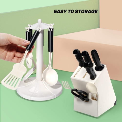 CUTE STONE 40PCS Pretend Play Kitchen Toys,Toy Cookwares with Spray Pressure Cooker,Electronic Induction Cooktop and Coo