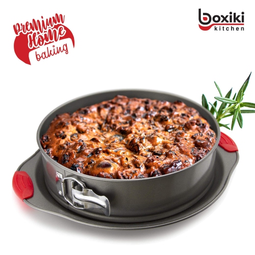 Moule à charnière antiadhésif de 10&nbsp;po Kitchen de Boxiki, moule à ressort professionnel et moule à gâteau au fromage, moule à gâteau antifuite