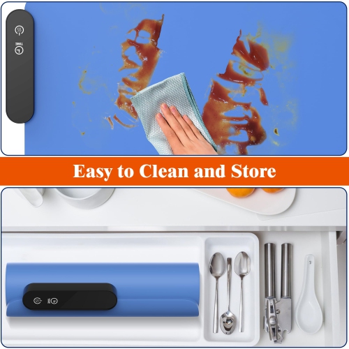 Bojinsey Electric Warming Tray, Silicone Warming Mat with 5 Temperature Settings and Timing Function Fast Heating Electr