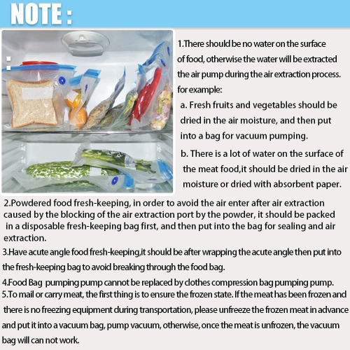 Daarcin 3 Size 40pcs Sous Vide Bags BPA Free Reusable Vacuum Sealer Bags Kit Keep Food Flesh with 1 Vacuum Hand Pump and