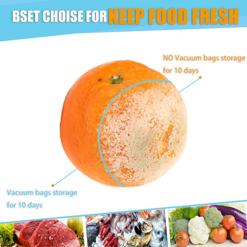 Daarcin 3 Size 40pcs Sous Vide Bags BPA Free Reusable Vacuum Sealer Bags Kit Keep Food Flesh with 1 Vacuum Hand Pump and