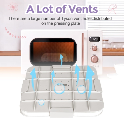 Suziko Quickly Dry Flowers 9 '' Large Microwave Flower Press for Press Flowers&Leaves and Making Pressed Flowers