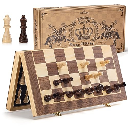 ASNEY  Upgraded Magnetic Chess Set, 15