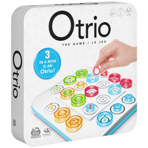 Spin Master Games, Otrio Strategy-Based Board Game, Classic Game, Advanced Tic Tac Toe STEM Activity, 2 Players, for Age
