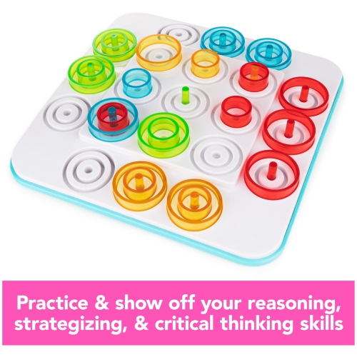 Spin Master Games, Otrio Strategy-Based Board Game, Classic Game, Advanced Tic Tac Toe STEM Activity, 2 Players, for Age