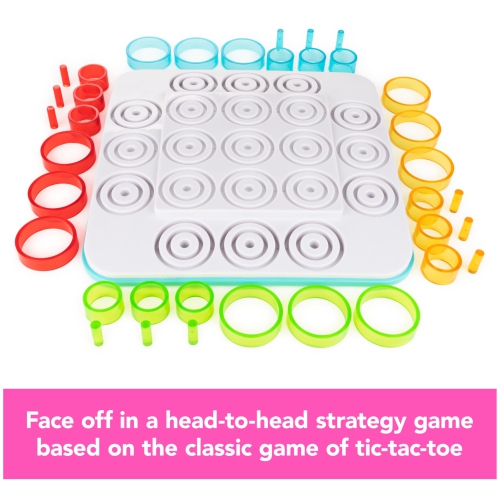 Spin Master Games, Otrio Strategy-Based Board Game, Classic Game, Advanced Tic Tac Toe STEM Activity, 2 Players, for Age