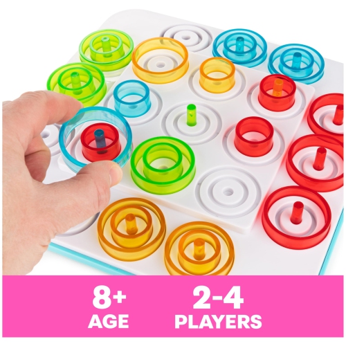 Spin Master Games, Otrio Strategy-Based Board Game, Classic Game, Advanced Tic Tac Toe STEM Activity, 2 Players, for Age