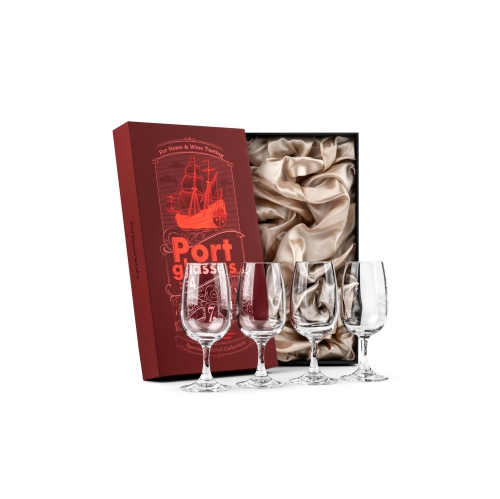 Verres de dégustation GLASSIQUE CADEAU Porto et dessert Vin, Sherry, Cordial, Aperitif | Ensemble de 4 petits verres de 7&nbsp;oz en cristal