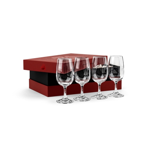 Verres de dégustation GLASSIQUE CADEAU Porto et dessert Vin, Sherry, Cordial, Aperitif | Ensemble de 4 petits verres de 7&nbsp;oz en cristal