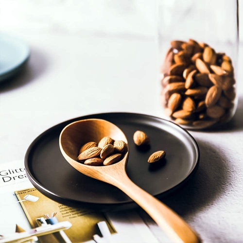 Petites assiettes à hors-d'oeuvre de 6&nbsp;po de BonNoces en porcelaine mate, petites assiettes de service rondes élégantes pour dessert, salade, SNA