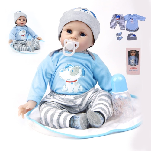 ZIYIUI Reborn Baby Doll 22 Inch Soft Silicone Reborn Doll Handmade Realistic Eyes Open Reborn Doll Real Life Looking New