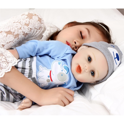 ZIYIUI Reborn Baby Doll 22 Inch Soft Silicone Reborn Doll Handmade Realistic Eyes Open Reborn Doll Real Life Looking New