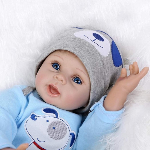 ZIYIUI Reborn Baby Doll 22 Inch Soft Silicone Reborn Doll Handmade Realistic Eyes Open Reborn Doll Real Life Looking New