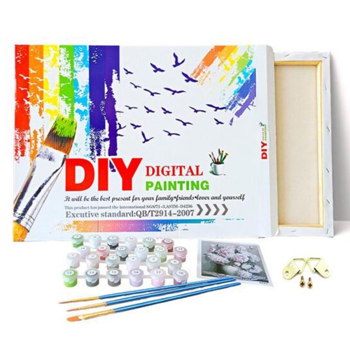 CaptainCrafts Paint by Numbers Adults Kits Flowers Adults Paint by Numbers Including Canvas Acrylic Paint Wall Art Artwo