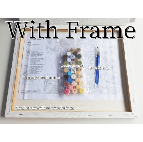 CaptainCrafts Paint by Numbers Adults Kits Flowers Adults Paint by Numbers Including Canvas Acrylic Paint Wall Art Artwo