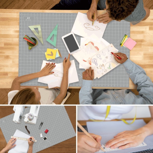 Headley Tools – Tapis de coupe auto-réparateur épais « 24 x 36 po », grande planche à découper A1 double face à 5 couches pour Fabr