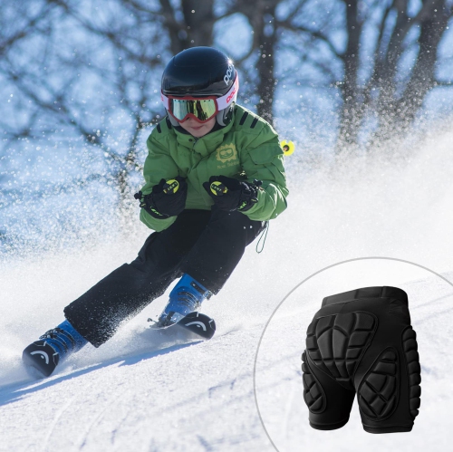 Cienfy 3D Hip Protection EVA Butt Pads Protective Padded Shorts Crash Pad Impact Gear for Skiing Skating Snowboarding Sk