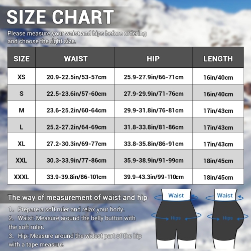 Cienfy 3D Hip Protection EVA Butt Pads Protective Padded Shorts Crash Pad Impact Gear for Skiing Skating Snowboarding Sk