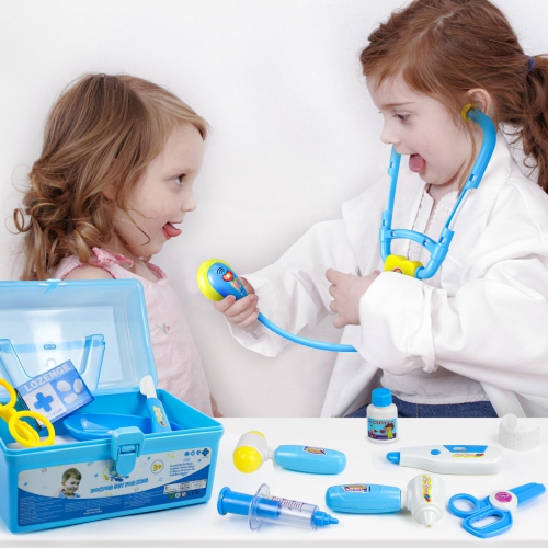 Doctor Kit Kids Toys for 2 3 4 Year Old Girl Boys, Dentist Kit Pretend Play Dress Up Game Medical Kit Costume Educationa