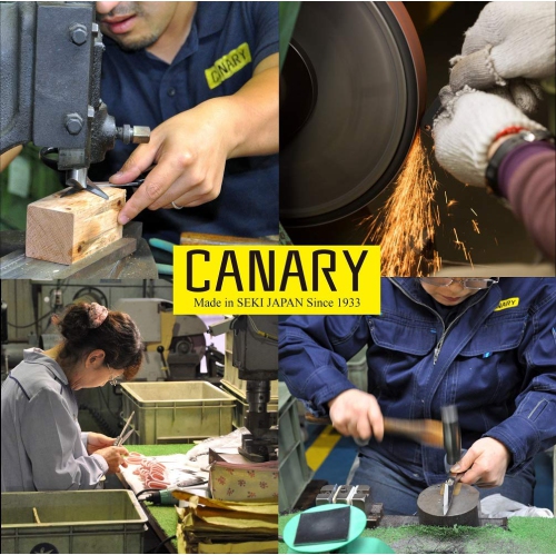 CANARY Corrugated Cardboard Cutter Dan Chan, Safety Box Cutter Knife [Non-Stick Fluorine Coating Blade], Made in Japan,