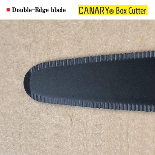 CANARY Corrugated Cardboard Cutter Dan Chan, Safety Box Cutter Knife [Non-Stick Fluorine Coating Blade], Made in Japan,