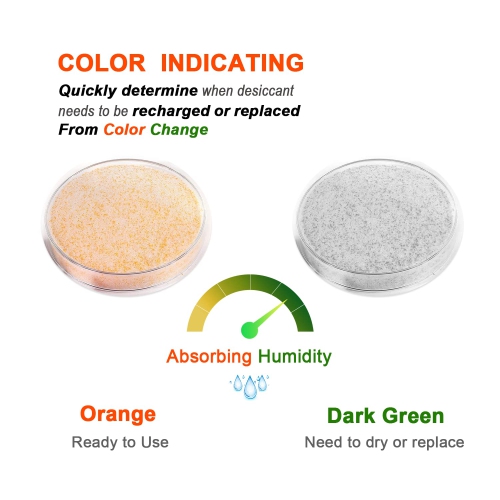 Fonday 5LBS(2.27Kg) Silica Gel Flower Drying Crystals with Sealed Container and Brush Fine Crystals Color Indicating Reu