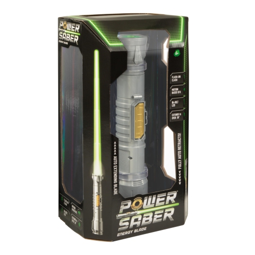 Goliath Power Saber Energy Blade Green | First Ever Automatic Extending & Retracting Blade | Extends 35'' | Motio