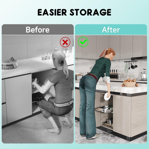 DPZM Expandable Pull Out Cabinet Organizer,Pull Out Drawers for Kitchen Cabinets,Slide Out Cabinet Organizer,Cabinet Org