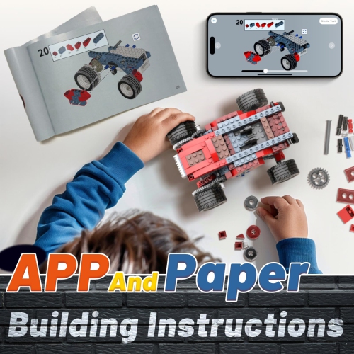 Jouets STIM Robot B d'Apitor pour garçon de 6 7 8 9 10 ans, camion monstre électrique 8 en 1 pour enfants de 6-8 8 à 10 ans, Edu