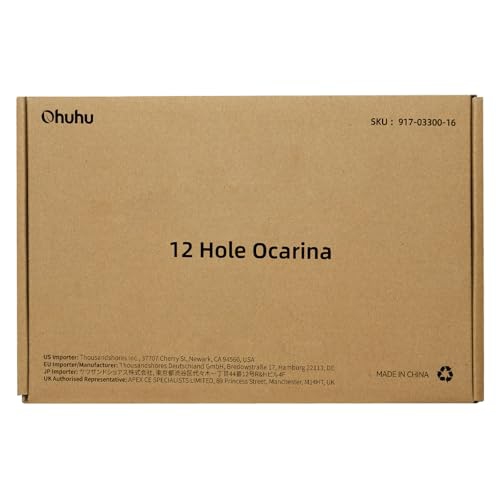 Ohuhu Zelda Ocarina with Song Book, 12 Hole Alto C Zelda Ocarinas Play by Link Triforce