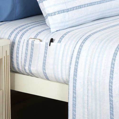 Ensemble de draps 6 pièces Elegant Comfort le plus doux et le plus confortable - 1500 microfibre de qualité hôtel - Deep Pocket, Wrinkle Res