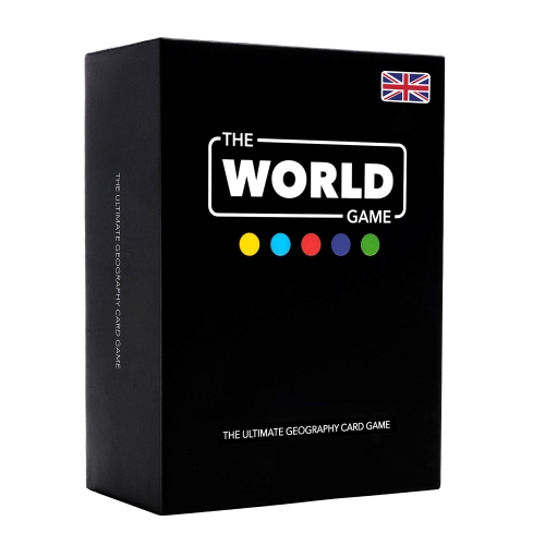 THE WORLD GAME  - Geography Card Game - Educational Board Game for Kids, Family & Adults - Cool Learning Gift Idea for Te
