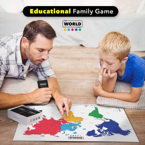 The World Game - Geography Card Game - Educational Board Game for Kids, Family & Adults - Cool Learning Gift Idea for Te