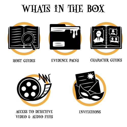 Replay-able 1980s Murder Mystery Dinner Party Game for Up to 20 Adults - Host Your Own Dinner Party Game Night - 1980s M