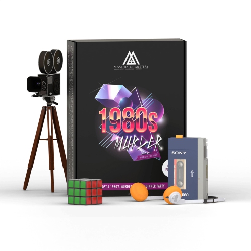Replay-able 1980s Murder Mystery Dinner Party Game for Up to 20 Adults - Host Your Own Dinner Party Game Night - 1980s M