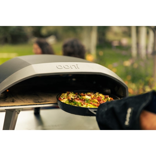 Ooni Cast Iron Skillet - Cast Iron Pan - Cast Iron Skillet with Removable Handle and Stainless Steel Trivet - Cast Iron