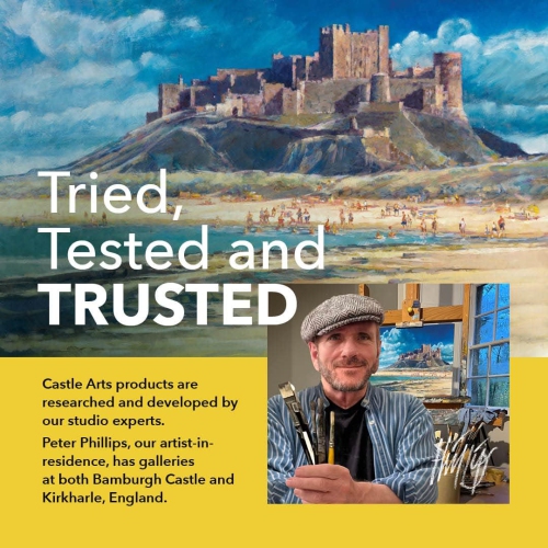 Fournitures Castle Art 72 Ensemble de crayons de couleur | Pointes de couleur à noyau souple de qualité pour les artistes adultes, les professionnels