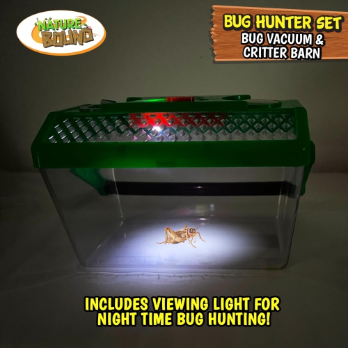 Nature Bound Bug Catcher Vacuum with Light Up Critter Habitat Case for Backyard Exploration - Complete Kit for Kids Incl