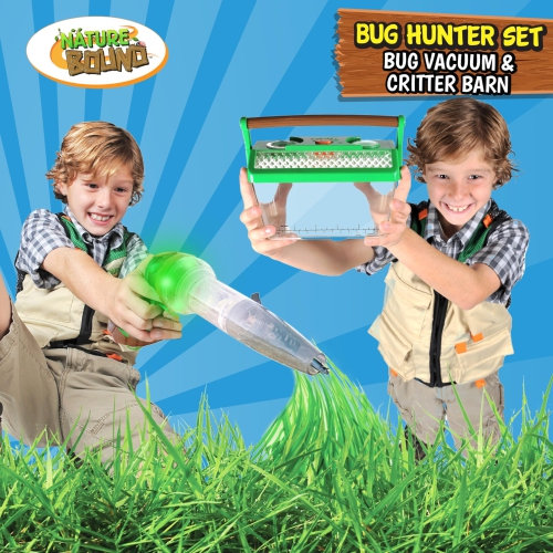 Nature Bound Bug Catcher Vacuum with Light Up Critter Habitat Case for Backyard Exploration - Complete Kit for Kids Incl