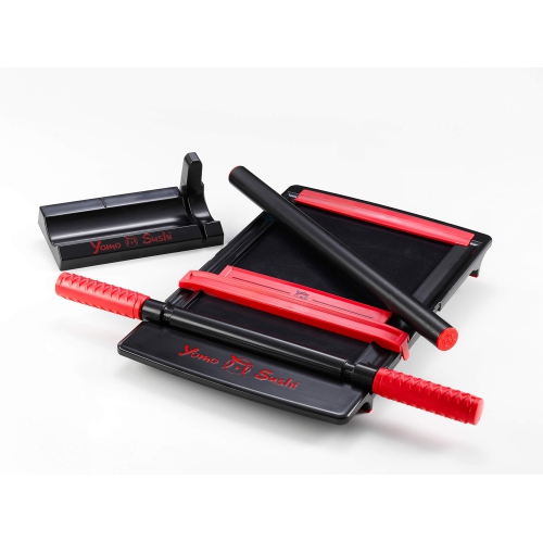 Sushi Making Kit by Yomo Sushi - Sushi in 4 easy steps - DIY sushi maker kit - Non stick sushi mat - Complete sushi set