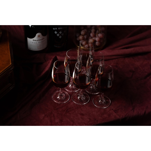 Vin de porto et dessert, Sherry sec, Cordial, verres de dégustation apéritif | Ensemble de 6 petites tasses de 7 oz en cristal | Mini short