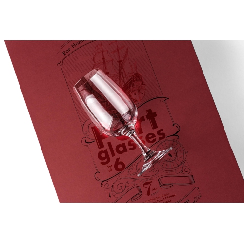 Vin de porto et dessert, Sherry sec, Cordial, verres de dégustation apéritif | Ensemble de 6 petites tasses de 7 oz en cristal | Mini short